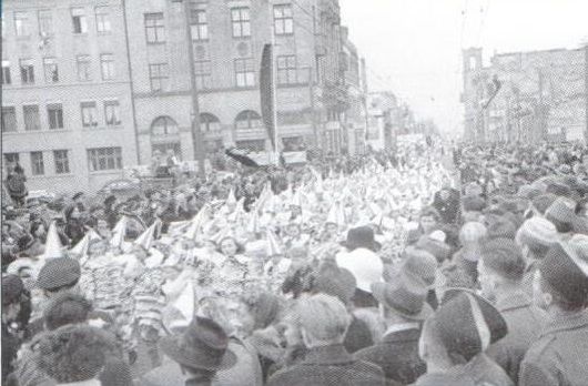 Kleppergarde im Rosenmontagszug, 1950