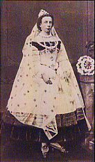Carl Volz als Prinzessin 1863